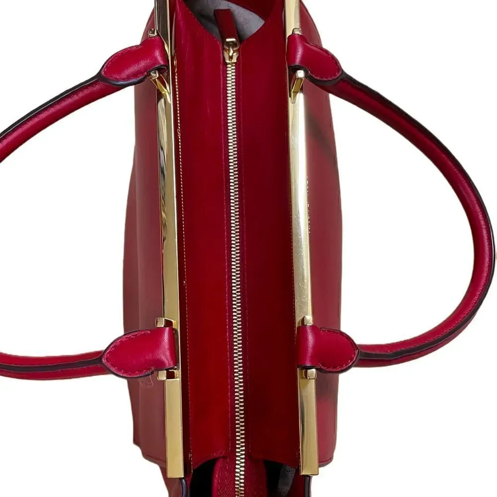 🌟85% OFF🌟Michael  Kors Red  Leather Tote